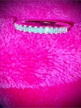 Tolkowsky 1/3 CTW Diamond 14K White Gold Wedding Band Ring
